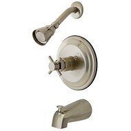 Kingston Brass KB2638DX Concord Tub and Shower Faucet, Satin Nickel by Kingston Brass
