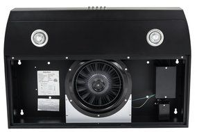 AKDY Stainless Steel 30-Inch Grease Filters Under Cabinet Kitchen Black Range Hood