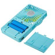 ELEGIANT Hand-held USB Rechargable 3 Speeds Portable Mini USB Summer Cooling Fan Personal Pocket Fan blue N18