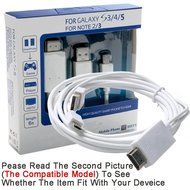 AnoKe@ MHL Kit Universal MHL Micro Usb 3.0 to Hdmi Cable 6.5 Feet / 2M Adapter 1080p Hdtv for S5, S4,S3,Note 4... N5