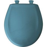 Lift-Off Plastic Round Toilet Seat Finish: Island Sea by Bemis