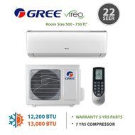 GREE Vireo 24,000 BTU Wall Mounted Ductless Mini Split Heat Pump System 208-230 VAC N5