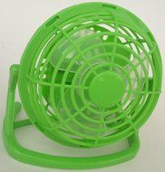 MINI FANS for Crafting 4.5"H*4.5"W*3.5"D Enclosed Fans Battery: SELECT: Blue Green Red Batteries (Green w Batteries) N6
