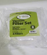 4 Shark Navigator NV22L Foam &amp; Felt Filters &amp; Hose, Part # XF22 &amp; 1114FC