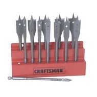 Craftsman 9-20919 Spade Bit Set with Metal Storage Rack, 13-Piece by Builders World Wholesale Distribution