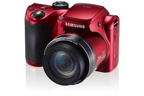 Samsung WB100 16.2 Megapixel Compact Camera - Red