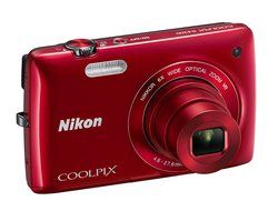 Nikon COOLPIX S4300 16 MP Digital Camera with 6x Zoom NIKKOR Glass Lens and 3-inch Touchscreen LCD (Red) N5