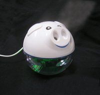 Qingsun Mini USB Little Piggy Shaped Night-light Portable Air Mist Humidifier with Lid Cover Top for Living Room... N4