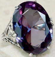 Cut Amethyst zircon 925 silver fashion jewelry wedding rings size 6-10 (8)