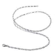 1PC Fashion Stainless Steel Box Chain Polishing Necklace 51.5cm N3