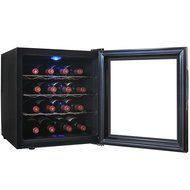 AKDY 16 Bottle Single Zone Thermoelectric Freestanding Wine Cooler Cellar Chiller Refrigerator Fridge Quiet Operation N5