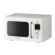Daewoo Retro Microwave Oven 0.7 Cu Ft, Creme White 700W
