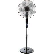Avalon A-16STANDFAN 16" Standing Fan with Adjustable Height Digital Display Oscillating 6 Speed Stand Fan, Metal N2