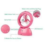 REXSONN Ultrasonic Desktop Cool Misting Fan Humidifier with Built-in Battery and Water Tank for Beauty, Home,... N25