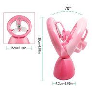 REXSONN Ultrasonic Desktop Cool Misting Fan Humidifier with Built-in Battery and Water Tank for Beauty, Home,... N26