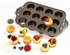 Non-stick 12pcs min cheesecake pan/Mini muffin bake disc/tart bake Pan/ coffee cake baking pan Bottom tray baking...