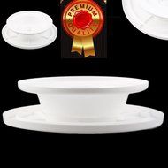 CAKE STAND. White Cake Stand 28 cm, Cake Rotating Stand, Cake Revolving Stand, Cake Decorating Turntable. Cake... N2