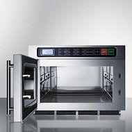 Summit SCM1800M2 20&quot; 1.1 Cu.Ft. Countertop Commercial Microwave with Digital Controls Multi-stage Cooking 10 Power...