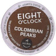 Eight O'Clock Colombian Peaks Medium Roast Coffee K-Cup Packs - 18 CT N4