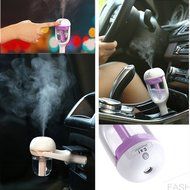 IPUIS Car Air Humidifier with USB Changer Port Aromatherapy Essential Oil Aroma Diffuser Air Purify Car charger... N25