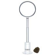 AM08 Dyson Cool Pedestal Fan, White Silver, Air Multiplier (Complete Set) w/ Bonus: Premium Microfiber Cleaner... N5