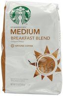 Starbucks Breakfast Blend Coffee, Ground, 12-Ounce Bags (Pack of 3) (Package may vary)