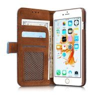 TYoung Retro Style Multi-function Folio Magnetic Wallet Case Cover for iPhone 7, Classic Breathable Artificial... N2