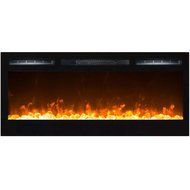 Gibson Living GL2036CC Madison 36 Inch Crystal Recessed Wall Mounted Electric Fireplace
