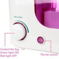 Yijiagou Air Humidifier Diffuser with Mute Bladeless Fan Air Purifier Air Conditioner (Red) N5