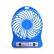 Portable Fan, KaiYeah 3 in 1 4 Vanes Mini USB Rechargeable Fan with Power Bank and Flashlight, Package with Wall... N16