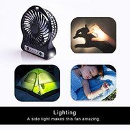 Portable Fan, KaiYeah 3 in 1 4 Vanes Mini USB Rechargeable Fan with Power Bank and Flashlight, Package with Wall... N20