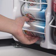 Commercial Cool CCRD32B 3.2 Cu.Ft. Compact Double Door Fridge with True Freezer and R600a Refrigerant, Black N4