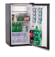 Commercial Cool CCRD32B 3.2 Cu.Ft. Compact Double Door Fridge with True Freezer and R600a Refrigerant, Black N5