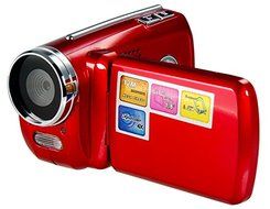 DV139 1.8 Inch TFT Screen 12.0MP Mini HD DV Digital Video Camera 4X Digital Zoom with Microphone (Red) N2