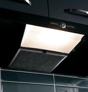 GE AV447FBS Artistry 30" Black Under Cabinet Range Hood