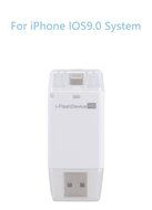 USB Flash Drive i-Flash Device Memory Stick with Lightning Connector and APP for iPhone 5/5c/5s/6/6plus iPad to... N4