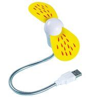 Travel Usb Fans for Computer Charging Treasure Orange Yellow Colors N7