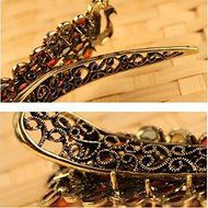 Vintage Girls Women Crystal Rhinestone Peacock Hair Barrette Clip Hairpin 1pcs N5