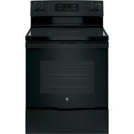 GE JBS60DKBB 30" Electric Freestanding Range with 4 Burners, Smoothtop, 5.3 cu. ft. Primary Oven Capacity,in Black
