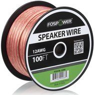 FosPower 14AWG Speaker Wire [14 Gauge | 50 FT] Premium Spooled Oxygen-Free Copper OFC Speaker Wire with Clear... N2