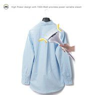 ZZ GS121 High-Powered Standing Garment Steamer with Removable Wheels, Garment Hanger and Fabric Brush, 1500W,... N5