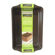 casaWare Excel 9 X 13 x 2-Inch Rectangular Cake Pan Ceramic Coated NonStick (Brown Granite)
