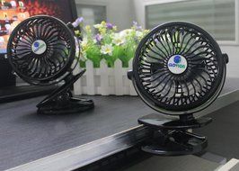 [Update Version with 6.5 Ft Micro Charging Cable] Glovion Baby Clip Stroller Fan - USB Rechargeable Portable Fan... N17