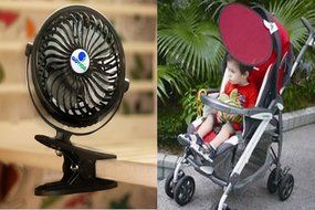 [Update Version with 6.5 Ft Micro Charging Cable] Glovion Baby Clip Stroller Fan - USB Rechargeable Portable Fan... N18