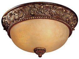 Minka Lavery 3 Light Belcaro Walnut Bowl Flush Mounts by Minka Lavery