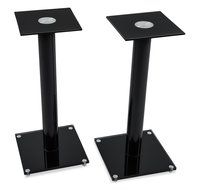 Mount-It! Floor Speaker Stands for Satellite Speakers and Surround Sound (5.1 and 2.1) Systems, Glass and Aluminum...
