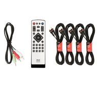 Blue Octave B52 Home Theater Powered 5.1 Bluetooth Speaker System with FM and 4 Extension Cables
