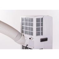 Honeywell MP08CESWW 8000 BTU Portable Air Conditioner with Front Grille and Remote Control, White/Grey N5