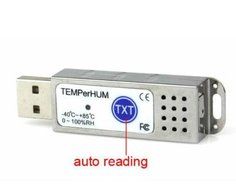 BW PC USB Powered Thermometer Temperature Sensor Data Log- Remote Viewing - Silver N5