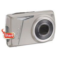 Kodak 8610537 - EasyShare M550 Digital Camera, 12MP, 5X Optical Zoom, Silver